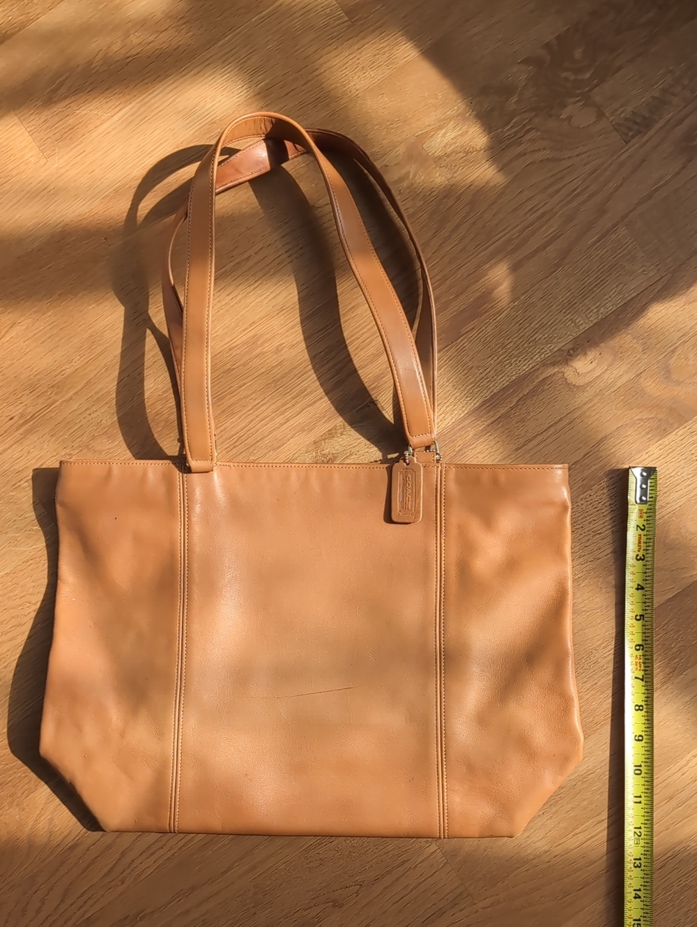 Vintage Coach Lightweight Tote Bag, Tan